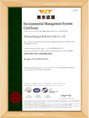  Environmental Management System Certification 