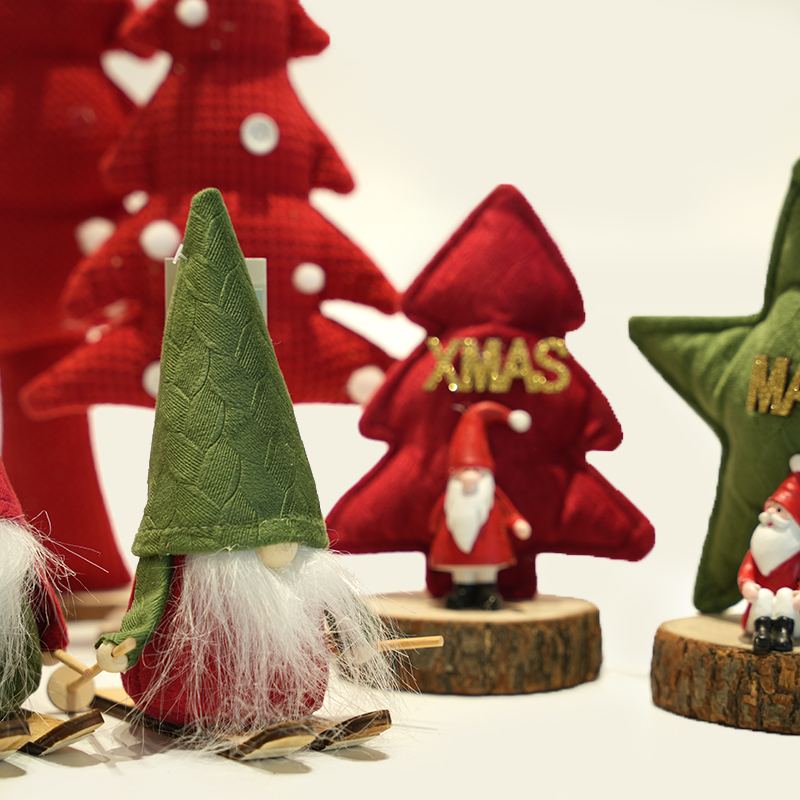 Handmade Gnome Santa Christmas Ornaments